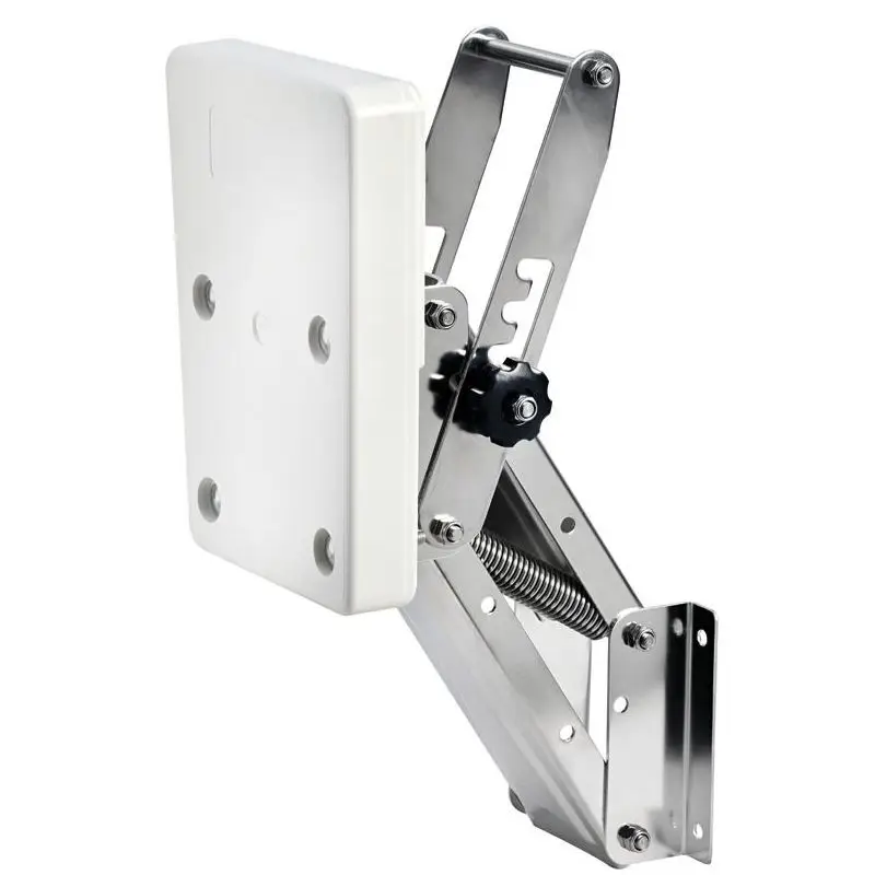 Ultima Occasione Supporto Motore Ribalta 15 HP Osculati in Acciaio Inossidabile Lucidato con Regolazione Intermedia e Tavolette ad Alta Resistenza per Nautica e Barche
