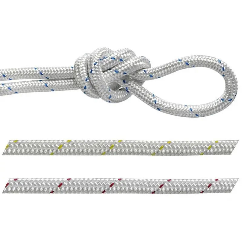 Treccia in Poliestere 12 mm ad Alta Resistenza - Colore Bianco con Segnalino Colorato - Venduta a Bobina Di Tendenza