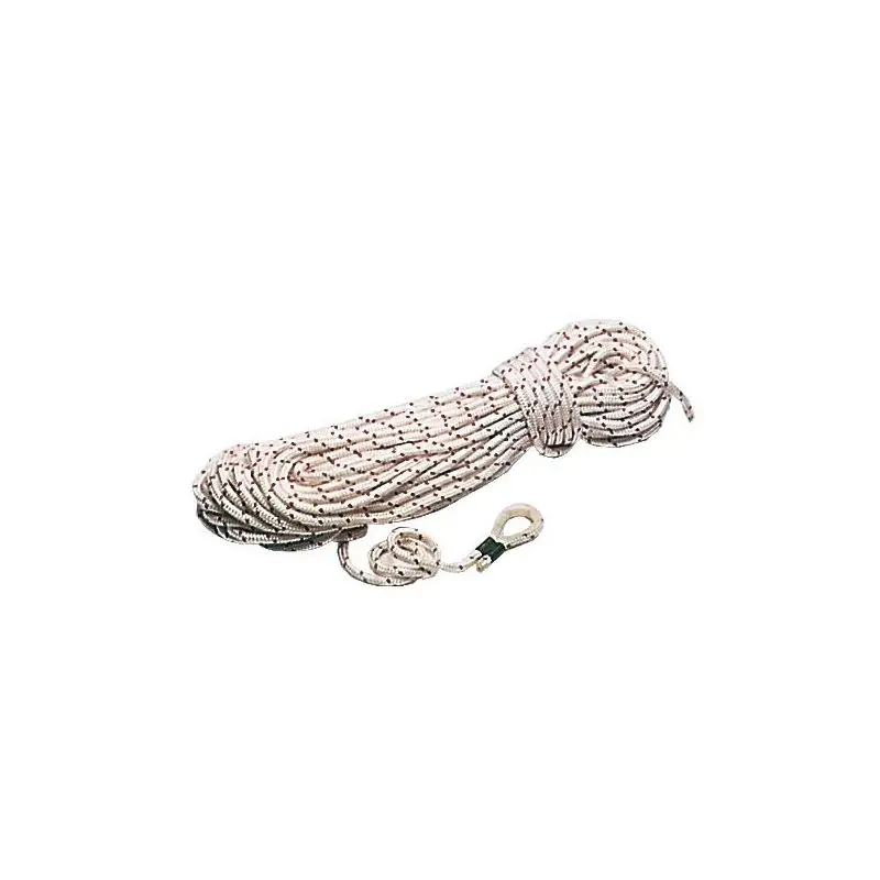 Prezzo Basso Cima Nautica 8 mm x 15 m con Redancia Osculati - Bianco con Segnalino, Preconfezionata con Impiombatura e Redance in Nylon