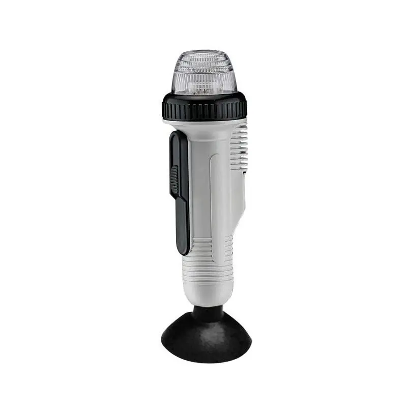 Prezzo Ridotto Fanale di via LED 360° a ventosa - Fanale autonomo con pile a secco certificato ABYC-A16 per imbarcazioni