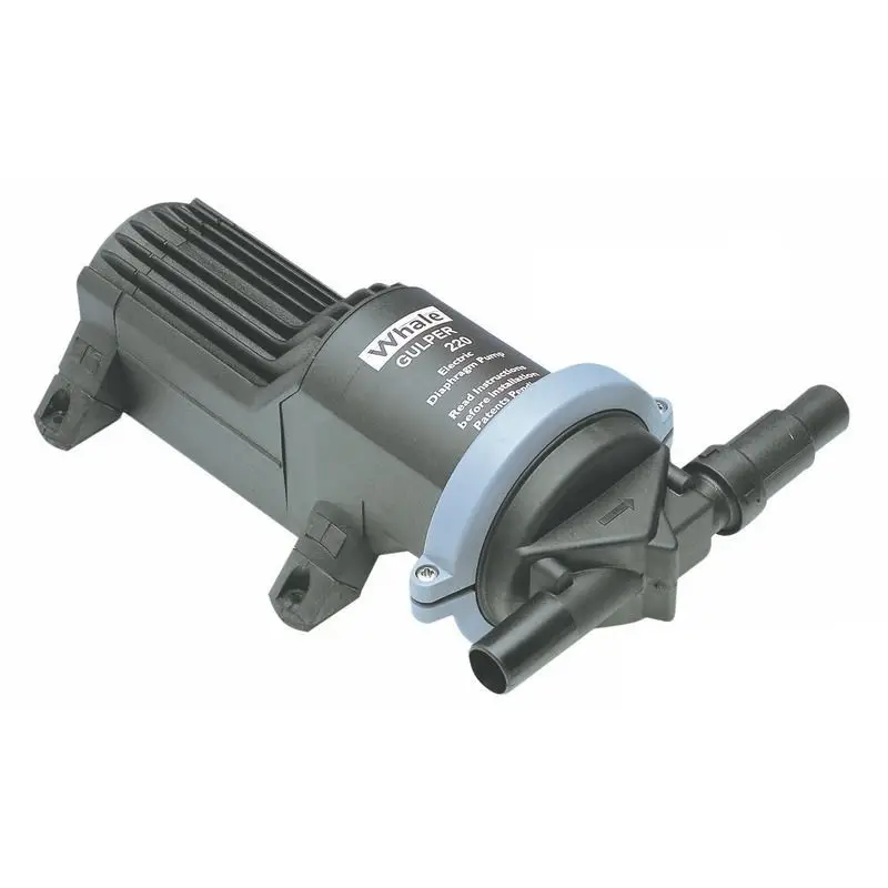 Reso Gratuito Pompa Whale Gulper 220 24 V - Pompa Autoadescante Silenziosa per Acqua di Rifiuto, Facile Installazione in Spazi Ristretti, Basso Consumo Energetico