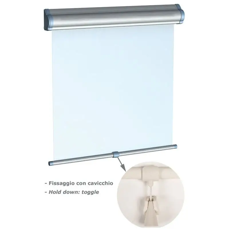 Tenda avvolgibile a rullo OceanAir HatchShade 556x600 W, tessuto oscurante 100%, fissaggio con cavicchio, disponibile in diverse misure e colori, installazione facile. Nuova Collezione