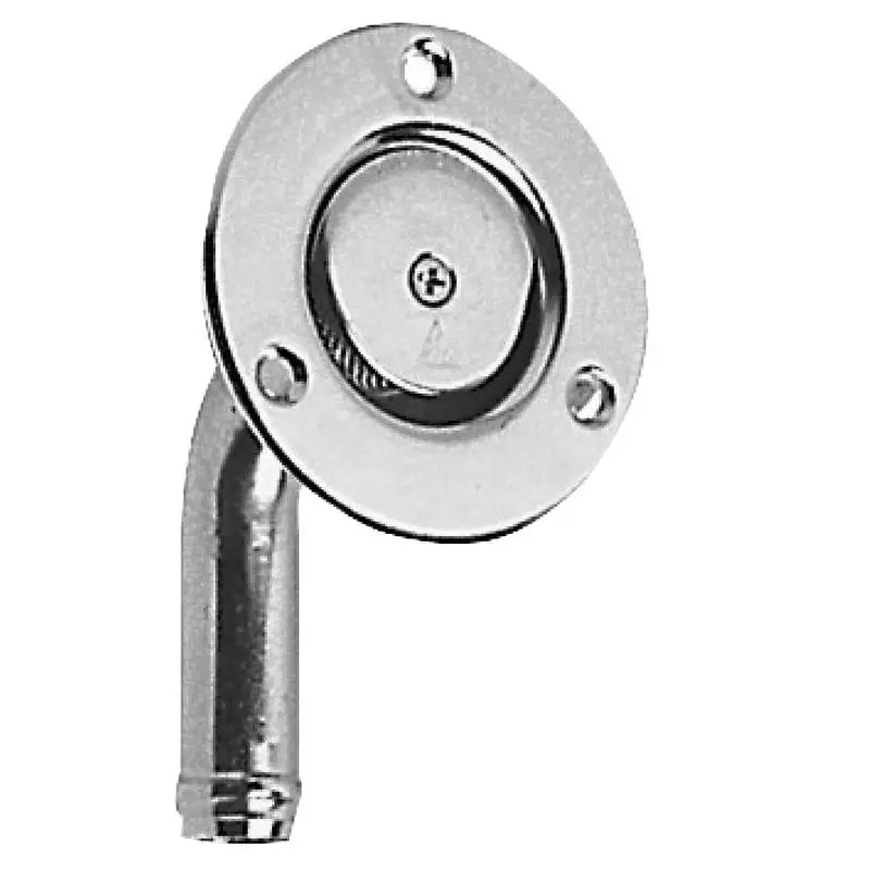 Sfiato Inox a Filo Testa 66 mm con Finitura Chromelux - Orientabile Destro o Sinistro, Conforme alla Norma UNI EN ISO 21487 Ultima Occasione