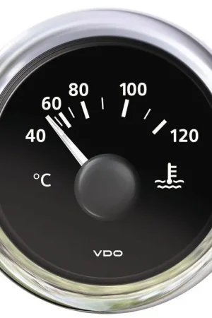 Termometro Acqua Nero VDO Marine IP67 con Retroilluminazione LED - Strumento Nautico Ø 52 mm con Interfaccia NMEA e Funzioni Aggiuntive Super Prezzo
