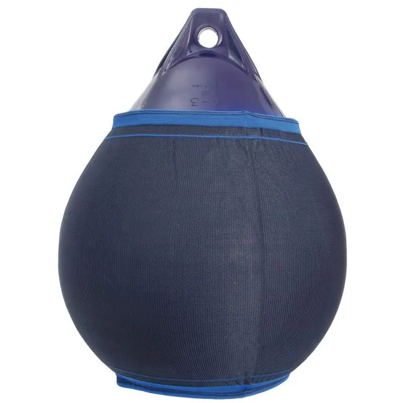 Copriparabordo A1 blu con testa elastica in polipropilene, resistente ai graffi e agli UV, personalizzabile con marchio e nome barca. Durevole e lavabile. Sconto