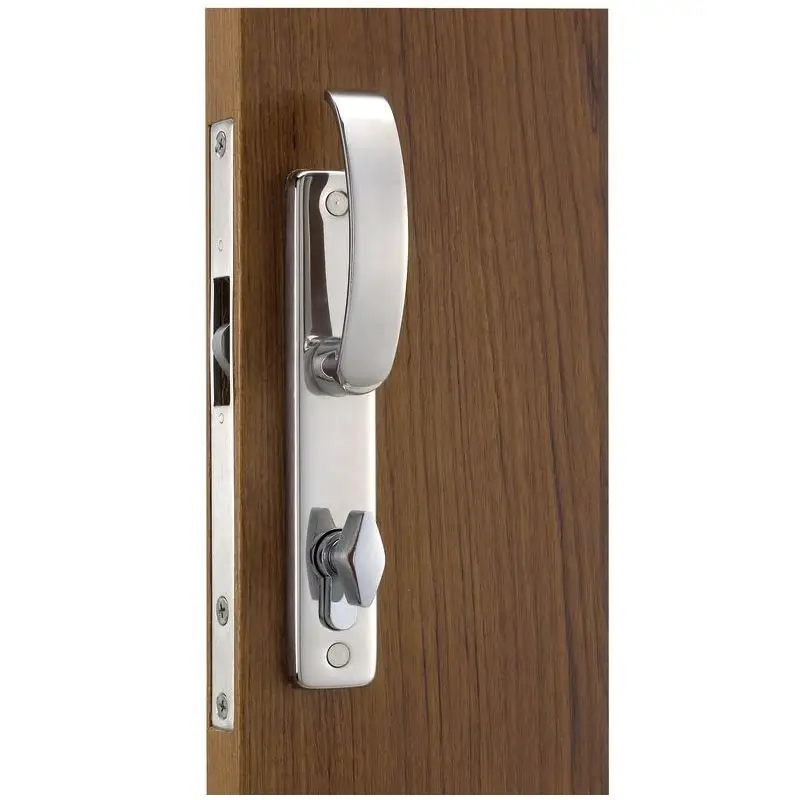 Serratura per porte scorrevoli con maniglie in stile contemporaneo completa di scontro per spessore porte 19/38 mm Occasione
