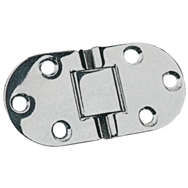 Cerniera a filo in acciaio inox 76x38 mm per ribaltine tavoli con blocchetto centrale microfuso - Osculati Offerta Del Giorno