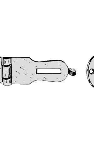 Consegna Rapida Cerniera a ribalta in ottone cromato 95x25 con porta lucchetto - Ideale per cofani e portelli nautici