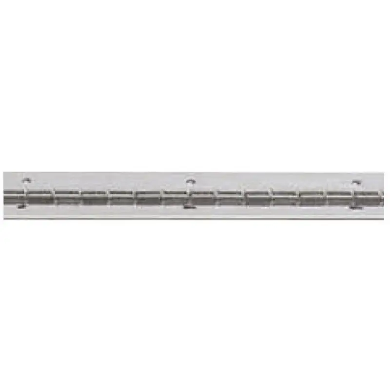 Super Prezzo Cerniera Inox Lucida per Barre Nautiche 2 mt - Acciaio Inox per Vela e Barche