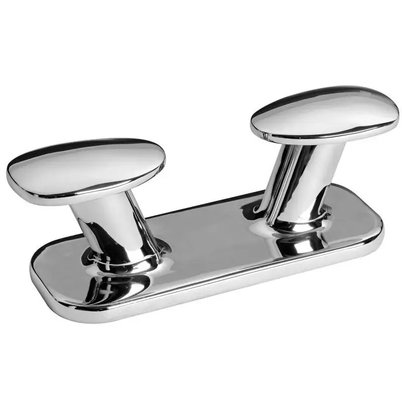 Reso Gratuito Bitta a fungo in acciaio inox lucidata a specchio mm 200 con fissaggio a prigionieri per barche e nautica - Osculati