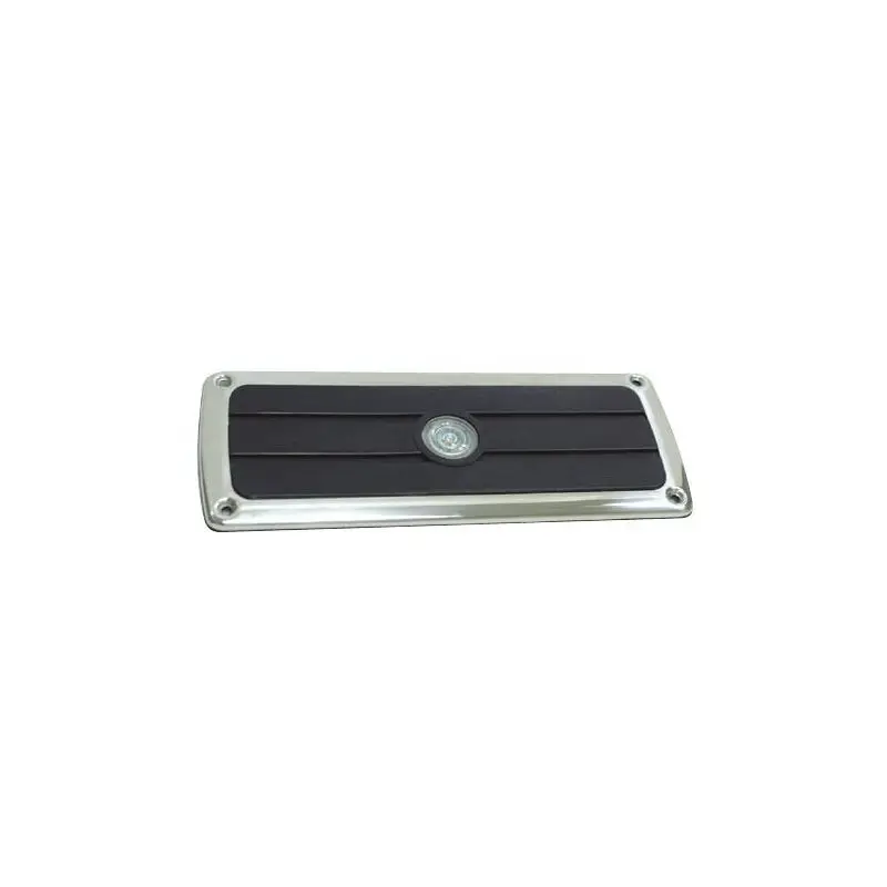 Pedana poggiapiedi in acciaio inox AISI 316 con illuminazione LED - 222x86 mm Sconto