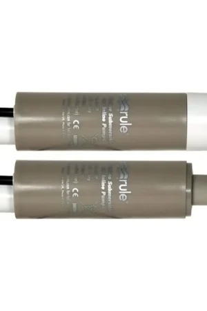 Pompa in linea e sommergibile Rule 500GPH per acqua dolce e salata, portata 32 l/min, filtro slip-on, adatta per svuotamento sentine e lavaggio. Popolare