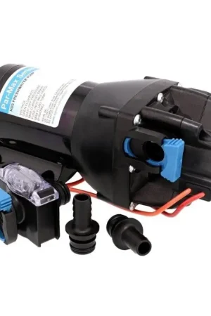Economico Pompa a Membrana Jabsco Par Max HD3 12V 40PSI - Portata 11 L/min, Autoadescante fino a 1,8m, Filtro incluso