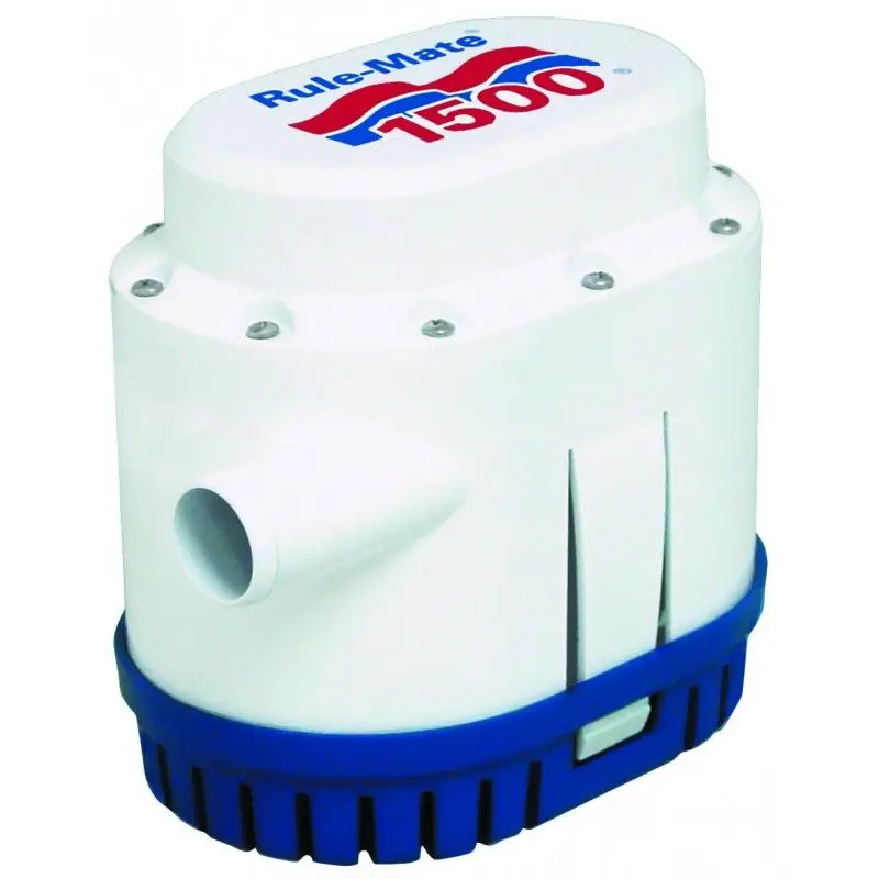 Pompa di Sentina Automatica Rule Mate 2000 GPH 12V RM2000A con Tecnologie di Rilevamento e Prevenzione del Riflusso Popolare