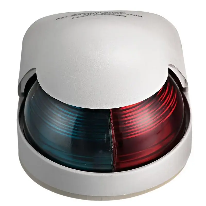 Fanale Coperta Rosso/Verde LED Osculati in Policarbonato Bianco con Lenti in Plexiglass Non Perdere
