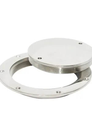 TAPPI ISPEZIONE IN ACCIAIO INOX 316 Lucidato a Specchio con Guarnizione Popolare