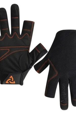 Guanti Interi Essential Typhoon, Guanti Traspiranti ed Elasticizzati con Imbottitura Rinforzata 3 mm sul Palmo e Chiusura a Strappo Esclusivo