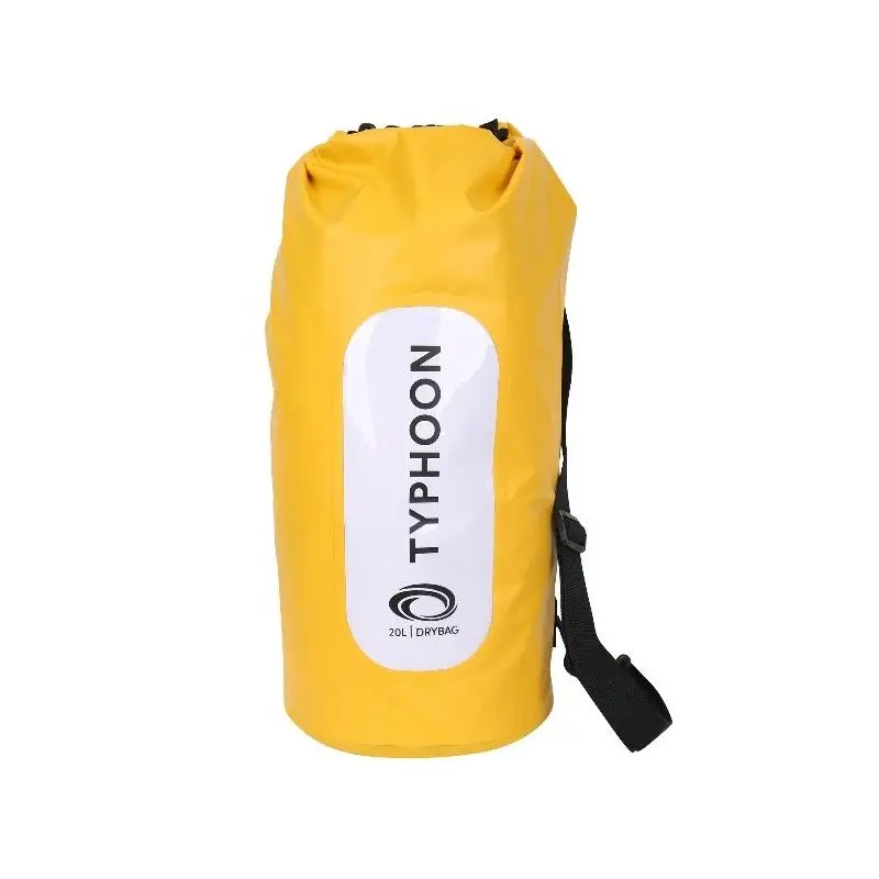Offerta Speciale Sacco impermeabile SEATON in nylon 250D conforme REACH, cuciture termosaldate, roll top con fibbia a D, fondo rinforzato antiscivolo e parte frontale trasparente
