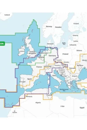 Ultima Occasione Garmin Navionics+ Large - Cartografia EMEA con Batimetrie HD, Auto Guidance e Aggiornamenti Giornalieri per Navigazioni Sicure e Pianificazione Dettagliata.