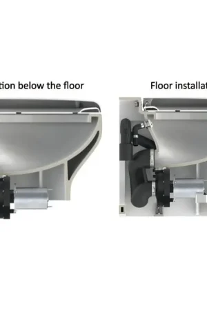WC Tecma Silence Plus 2G 12V Touch Eko, vaso grande in ceramica bianca, tavoletta termoindurente con chiusura soft close, sistema completo di elettrovalvola. Saldi
