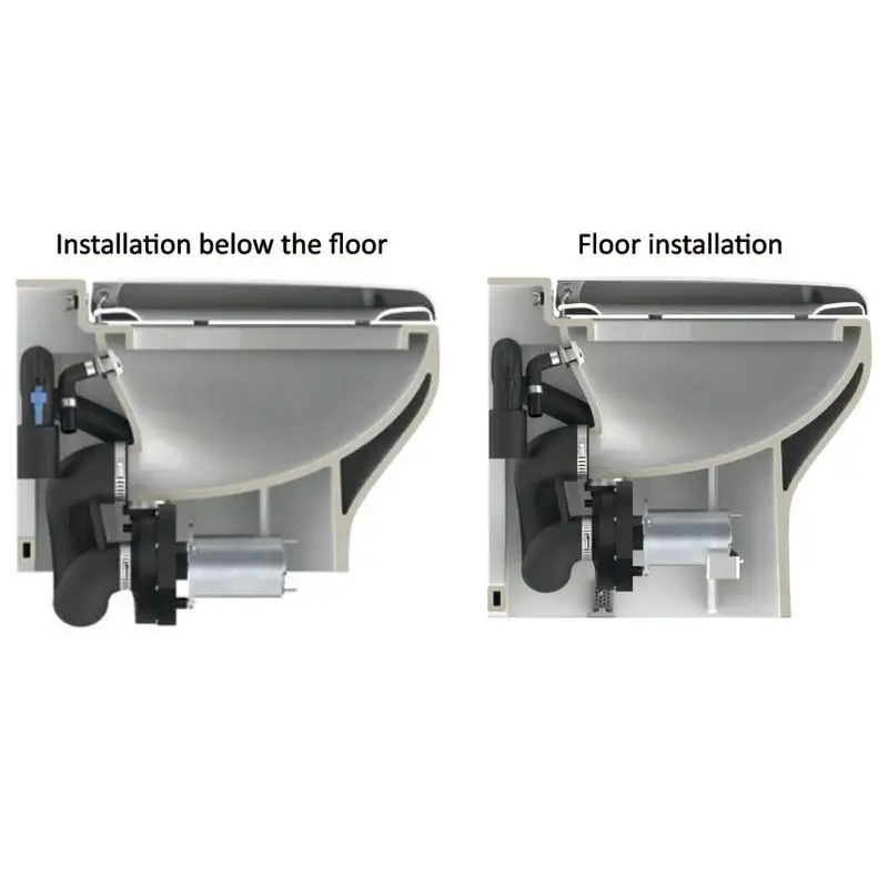 Solo Oggi WC Tecma Silence Plus 2G 12V Touch Eko con bidet, ceramica bianca, tazza grande 51 cm, soft close, pannello di controllo, sistema completo elettrovalvola per impianto idrico di bordo.