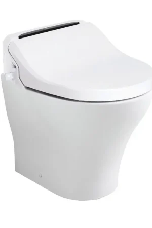 WC Tecma E-Breex 24V con funzione bidet integrata, design compatto, macerazione per scarico efficiente e consumo ridotto, ideale per imbarcazioni e veicoli. A Buon Prezzo