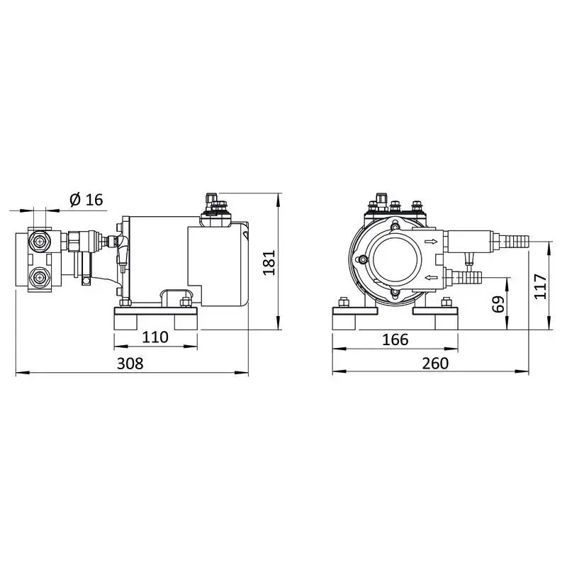 Dissalatore Schenker QUBE 65 / 12V con pannello Minitouch, design supercompatto, motore brushless, alta efficienza e controllo remoto avanzato. Promo Stagionale