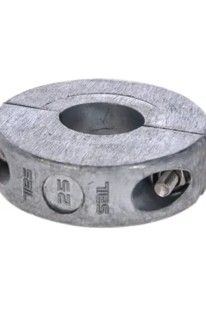 Collare Ø 25 mm in zinco per assi elica - Collare basso con bulloni e dadi in acciaio inox A2. Ideale per spazi ristretti nella nautica. Promozione