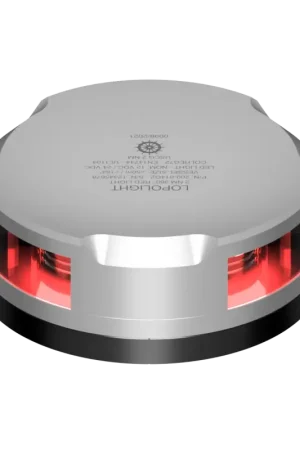 Fanale Orizzontale Lopolight 2 mn 360° Rosso - Alta Luminosità, Consumo Ridotto, Impermeabile IP68 per Barche fino a 50 m Offerta Del Giorno