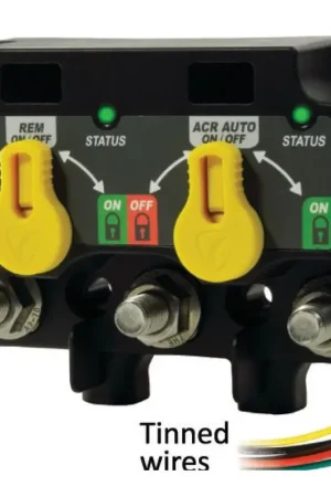 Egis XD Flex L Dual - Relè VSR con Manopole e Fili Volanti per Nautica e Batterie Ibride Soddisfatti O Rimborsati