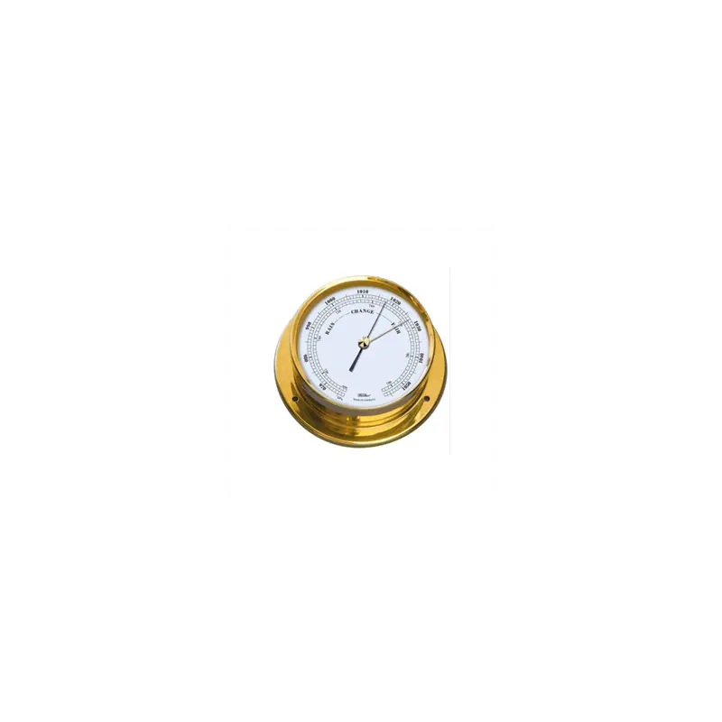 Offerta Barometro in ottone verniciato Foresti e Suardi, cassa fissa, dimensioni 130x76x165mm, ideale per nautica e barche.