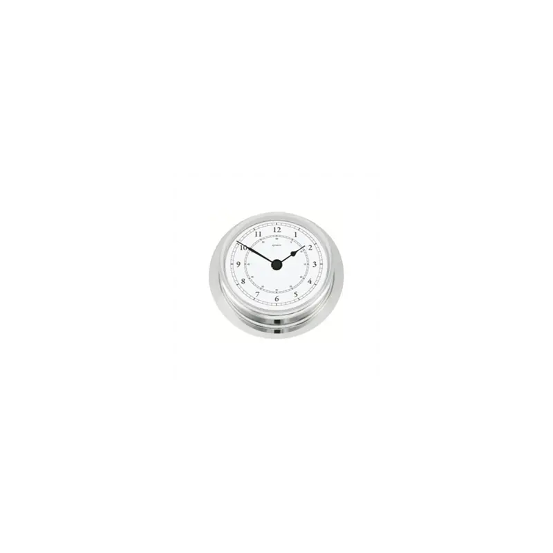 Subito Disponibile Orologio in ottone cromato Foresti e Suardi, cassa fissa, misure 150x50x200mm, pile non incluse, finitura verniciata. Perfetto per nautica e barche.