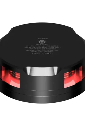 A Buon Prezzo Fanale Orizzontale Lopolight 2 mn 360° Rosso - Luce Alta Luminosità, Consumo Ridotto, Impermeabile IP68, per Barche fino a 50 m - Scocca Nera, FB Base.