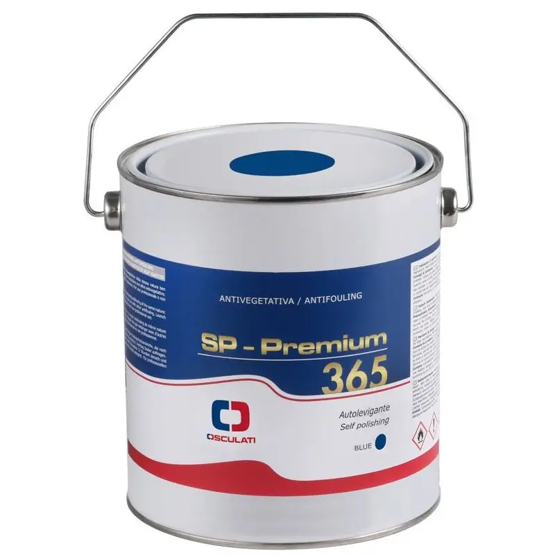Nuovo Arrivo Antivegetativa autolevigante Premium 365 blu 2,5 l - Biocida organico, compatibile con tutti gli scafi, protezione annuale in aree aggressive.