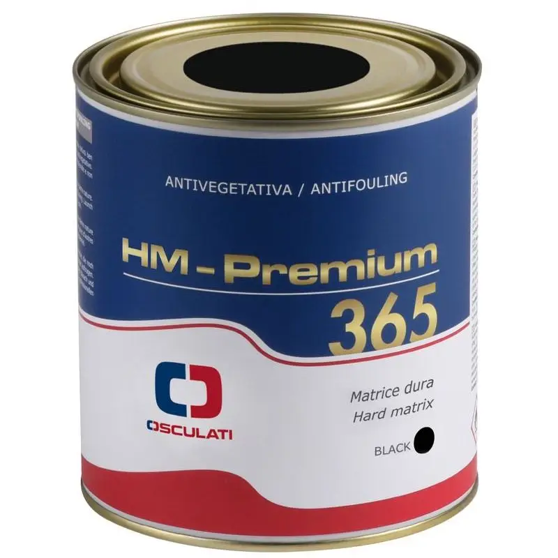 Promozione Esclusiva Antivegetativa a matrice dura Premium 365 nera 0,75 l - Biocida organico esente da rame, compatibile con tutti i tipi di scafi, protezione annuale in aree aggressive.