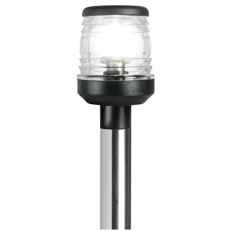 Asta Luminosa Aerodinamics Nera 60 cm in Acciaio Inox AISI 316 per Imbarcazioni fino a 20 m A Buon Prezzo