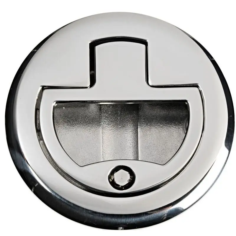 Chiusura per Portello/Alzapagliolo di Grandi Dimensioni in Acciaio Inox AISI 316 Lucidato a Specchio con Maniglia Rientrante a Molla - Osculati Spedito Oggi