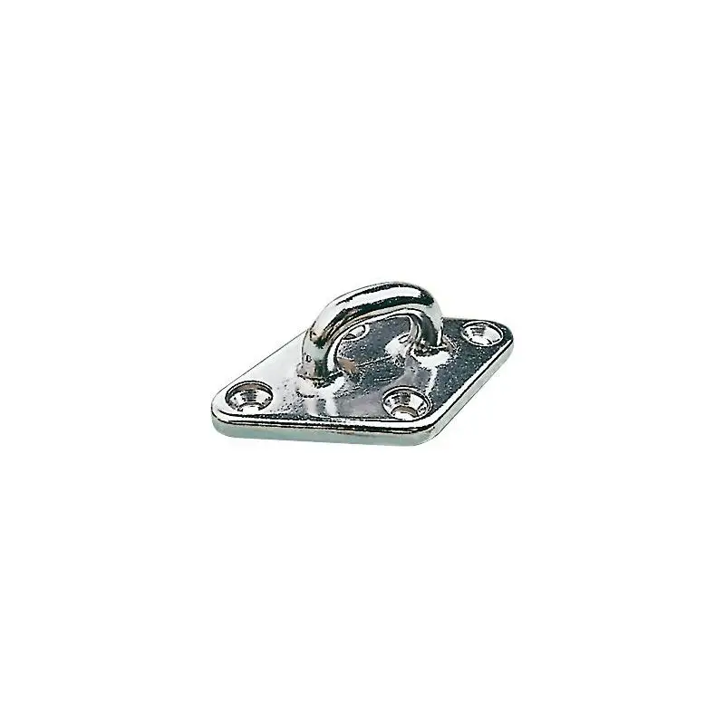 Professionale Golfare Extra Robusto in Acciaio Inox AISI 316 - Microfusione Lucidata a Specchio per Applicazioni Nautiche, Fissaggio con 4 Viti per Presa di Forza e Impegni Gravosi