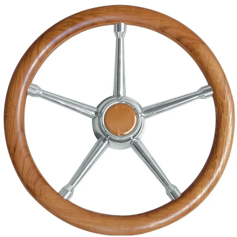 Popolare Volante con razze in Acciaio Inox per Nautica - Compatibile con Cono Universale Ultraflex, Morse e Teleflex