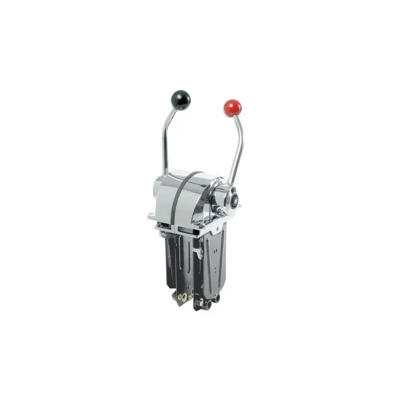 Must-Have Scatola di comando monoleva Low Profile Ultraflex universale per motore, azione doppia o singola, fabbricata in zama cromata, dimensioni ridotte, per cavi C2/C7/C8/MACHZero.
