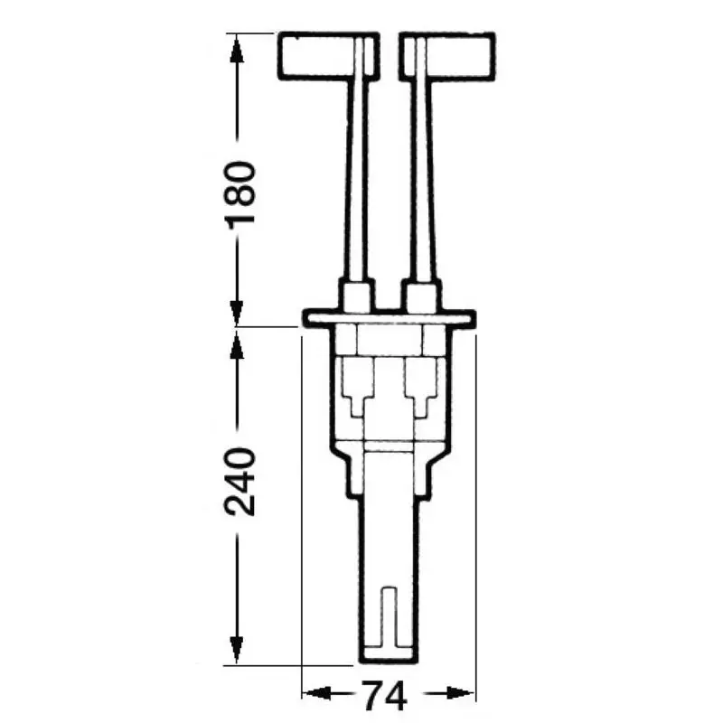 Scatola GEMINI bileva per cavi C2/C7/C8/MACH ZERO/C0 e C22 con adattatore K22 - Accessorio Nautico Essenziale per la Vela e la Nautica Nuovo Arrivo