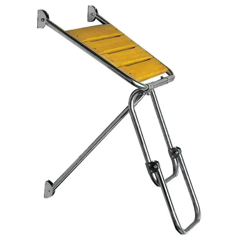 Plancetta di poppa Osculati in acciaio inox con grigliato in Iroko - Accessorio nautico di alta qualità per barche Miglior Prezzo