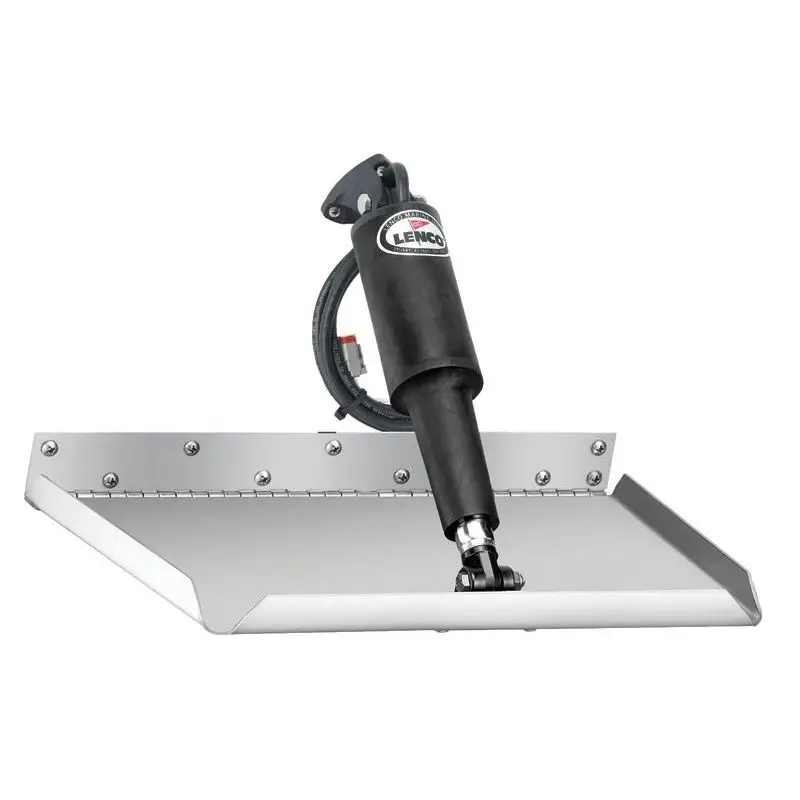 Kit Correttori d'Assetto LENCO Edge Mount - Alettoni Inox per Gommoni con Cilindri Azionatori e Prolunghe da 20' - Ideale per Spazi Ridotti a Poppa Bestseller