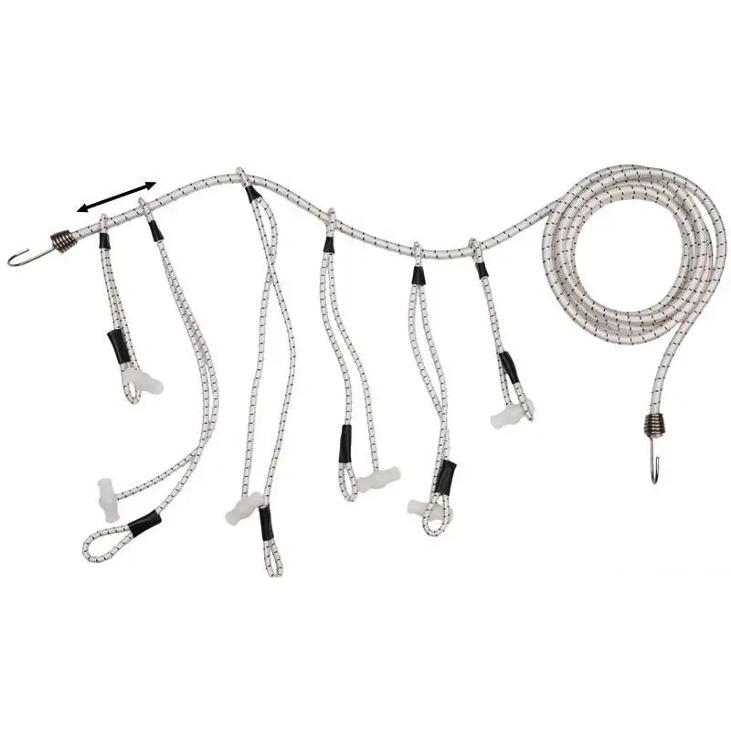 Ultimissimo Modello Serie di Millepiedi Serravele con Cavigliotti in Nylon e Ganci Terminali in Acciaio Inox per Vela e Nautica