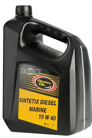 Reso Gratuito Olio Semisintetico BERGOLINE Sintetix Diesel Marine 10W40 per Motori Marini Turbo e Aspirati - Alta Prestazione e Compatibilità Normative