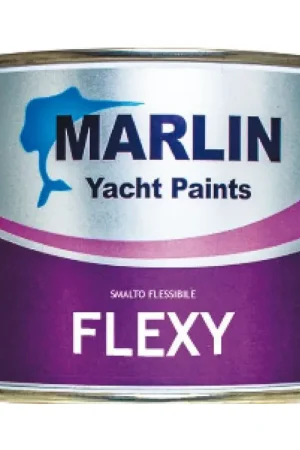 Non Perdere Smalto Flessibile MARLIN Flexy per Verniciatura di Gommoni - Monocomponente per Neoprene e PVC, Resa 8/10 m²/litro