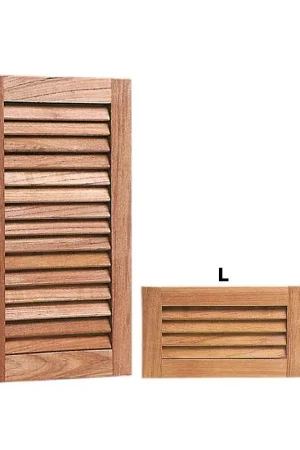 Quantità Limitata Griglie di Areazione a Persianetta in Teak 450x235 mm - Spessore 18 mm per Imbarcazioni