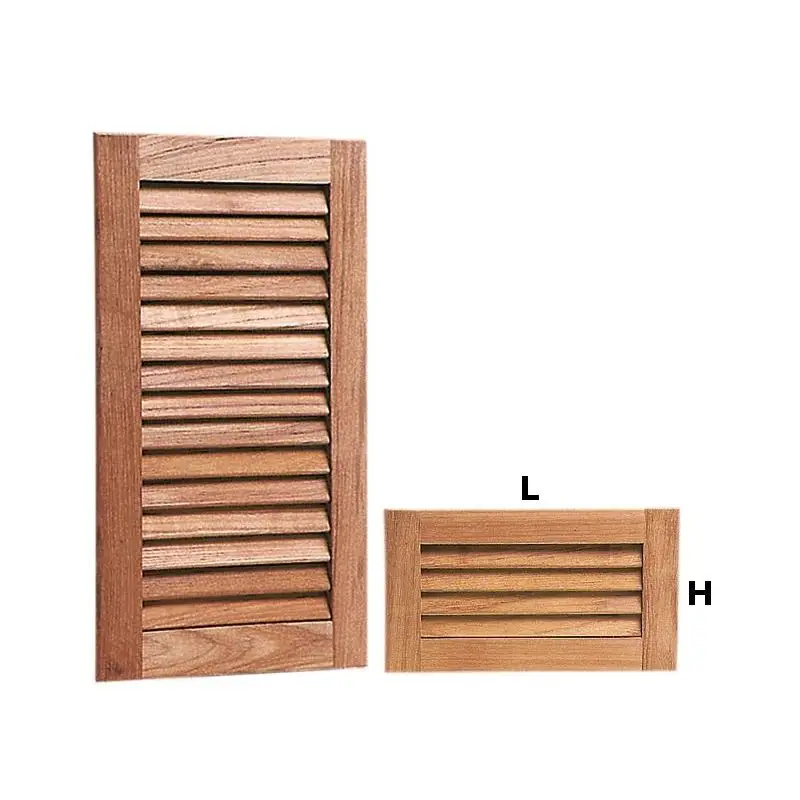 Quantità Limitata Griglie di Areazione a Persianetta in Teak 450x235 mm - Spessore 18 mm per Imbarcazioni