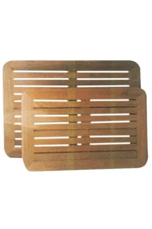 Nuovo Arrivo Piano tavolo in vero Teak ARC con bordi arrotondati e doghe scaricate per nautica e barche