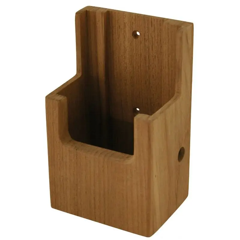 Ultimissimo Modello Porta Radio VHF e Porta Telefonino in Teak per Barche - Dimensioni 132x73x43 mm